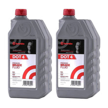 Load image into Gallery viewer, 2x Brembo Brake Fluid DOT 4 DOT4 Premium ABS 2 Litre 2L L04010